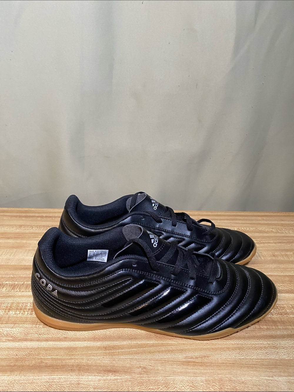 adidas Copa 19.4 Indoor Football Soccer Shoes Black Gum Sole Mens 10.5